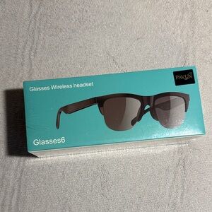 Black Glasses Wireless Headset with built in mic - Smart Touch - New!